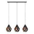 Eglo Carlton langbordspendel sort/kobber L80,5 x H110 cm